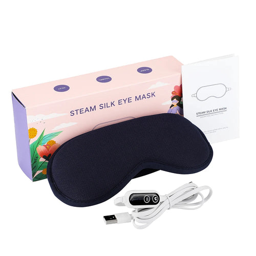 Electric 3D Eye Mask Hot Compress Massage Smart Timing Eye Massager Maroon Asteria