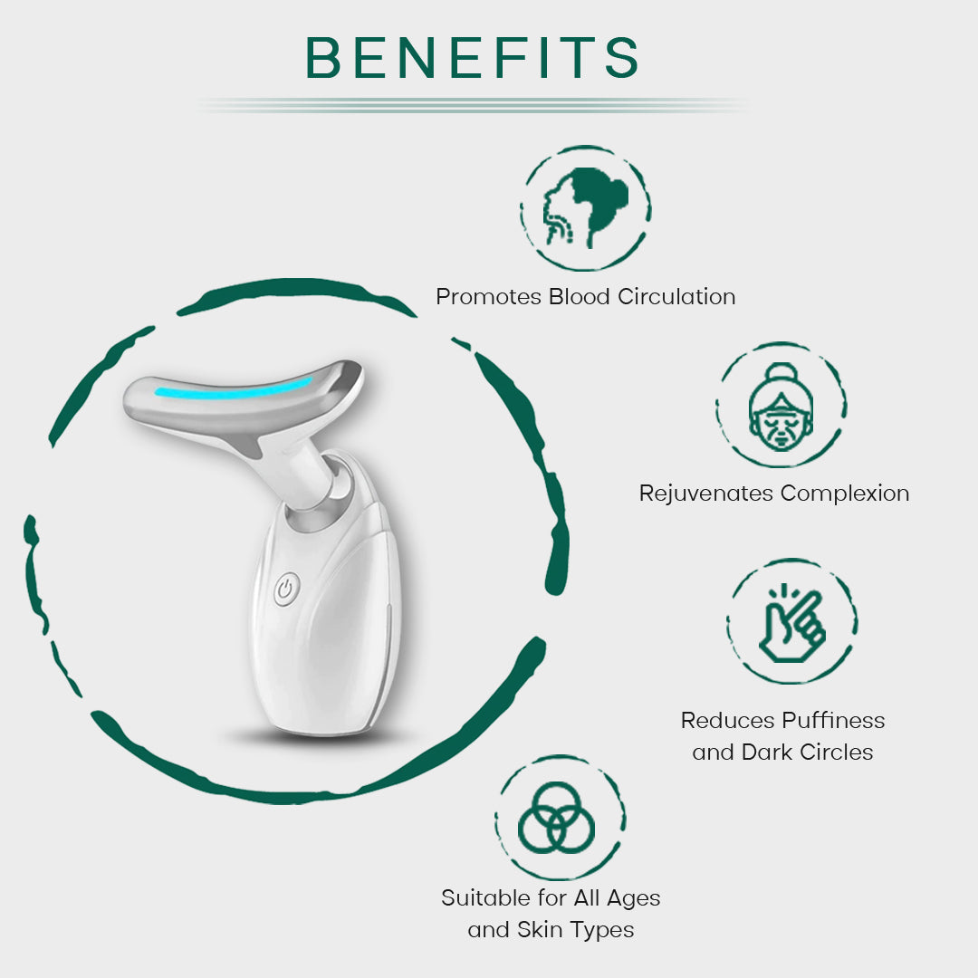LED Neck & Face Lifting Therapy Device Violet Atlas