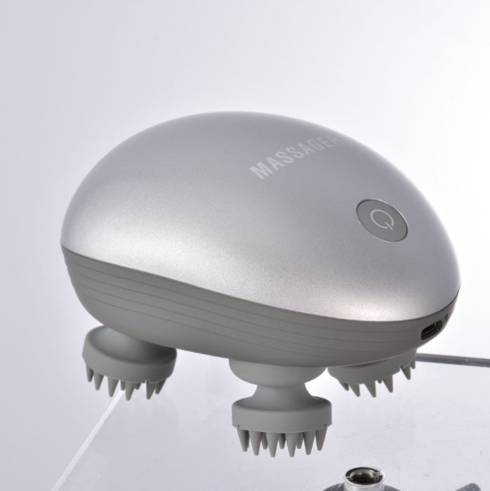 Scalp Massager With Four Standard Massage Heads - Fit Glow