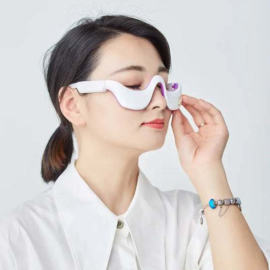 Hot Compress Eye Massager With Vibration Therapy - Fit Glow